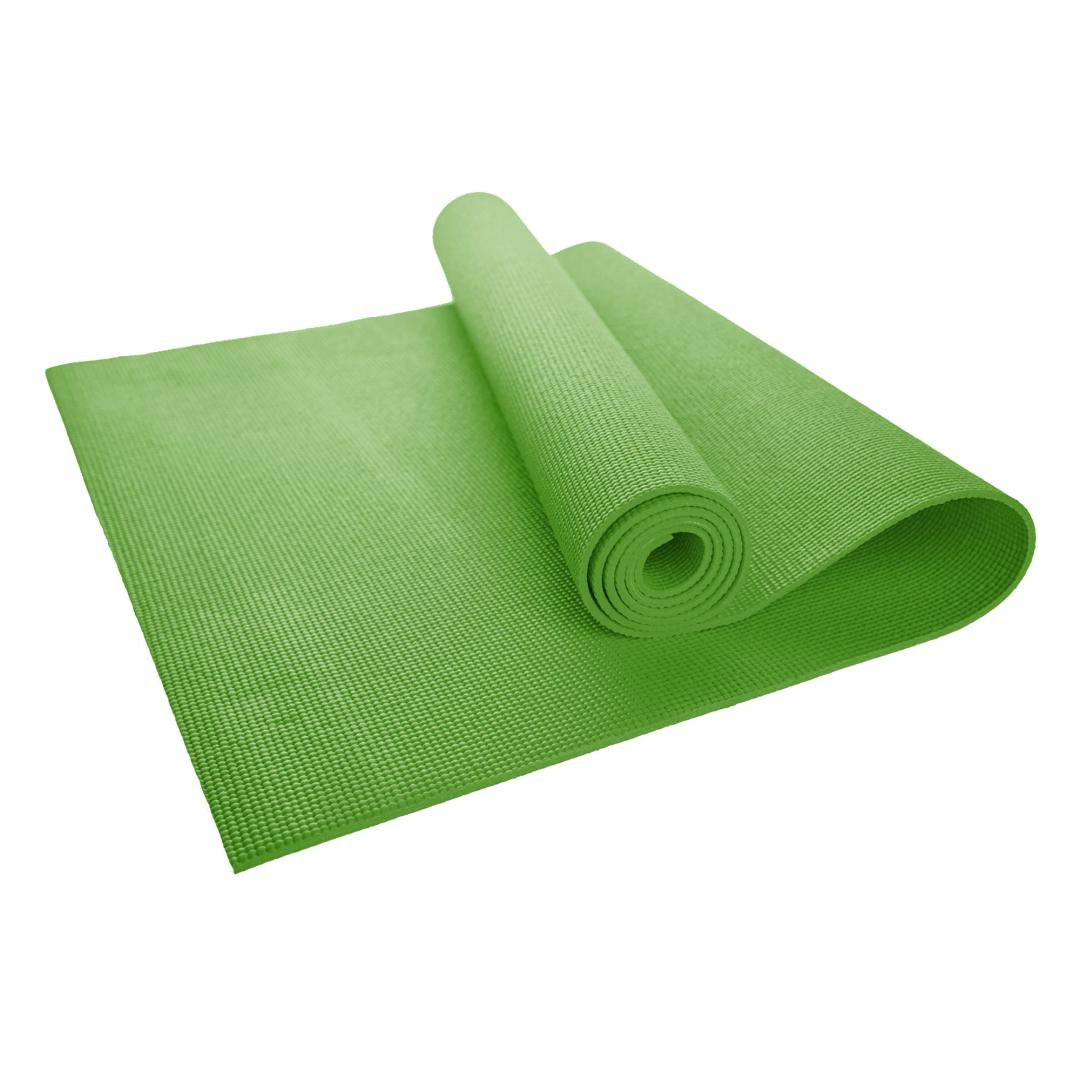 Yoga Mat, 8" x 24", 4mm Thick, Non-Slip & Non-Toxic – Ideal for Schools, Studios & Gyms, Green