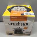 Crock-Pot 2-Quart Manual Slow Cooker, Feeds 2+ People, Great for Small Meals, Dips, & Sides; Removable Stoneware is Oven & Dishwasher-Safe, Black