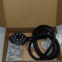 Veken 11.8 Inch Rain Shower Head with Handheld- High Pressure Dual Shower Heads with 5 Modes Handheld Spray Combo- Wide Rainfall Showerhead with Hose, Bathroom Accessories, Matte Black