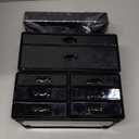 READAEER Makeup Organizer 3 Pieces Cosmetic Storage Case with 6 Drawers (Black)