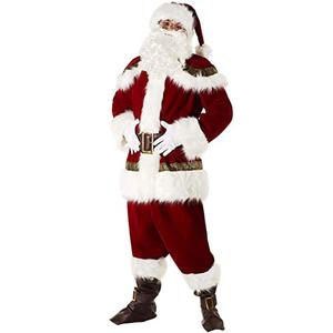 Morph Deluxe Santa Suit, Santa Claus Costume For Men, Santa Costume Adult Men, Full Santa Suits For Men, Santa Outfit Men L