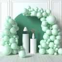 HOUSE OF PARTY Pastel Mint Balloon Garland - 90 Pcs | 5/12/18 Inch Mint Green Easter Balloons | Light Mint Balloons for Graduation Party, Birthday and valentines day party decorations