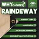 RAINDEWAY 20' X 40' Heavy Duty Tan Poly Tarp Multipurpose Waterproof Cover