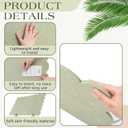 Mooliwe Scalloped Felt Bulletin Cork Board Foldable Beige 36 * 24 Inch