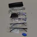 Gaoye 6 pack 1.25 Executive Style Reading Glasses Men - Durable Readers with Blue Light Filtering- Comfortable Fit with TR90 Frames (Black)