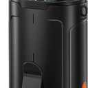 2025 AI Portable Fan Rechargeable, 4 Speeds 6600RPM Strong Airflow, Personal Waist Fan with up to 25H of Working Time, Hands-Free Hanging Neck Fan, Wearable Belt Fan for Camping, Outdoor, Jobsite (Black)