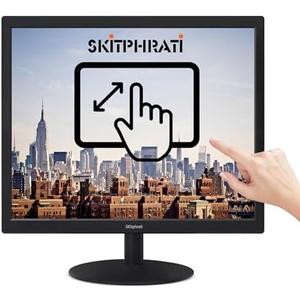 SKitphrati 17" Square 1280x1024 10-Point Multi Touch Screen Monitor with HDMI, VGA, Type B Ports, 75Hz, 5:4 Aspect Ratio, VESA Wall Mountable, PC Touch Monitor for PC POS Machine Windows