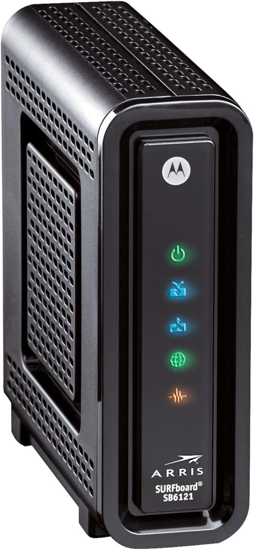 ARRIS SURFboard SBG6580 DOCSIS 3.0 Cable Modem/ Wi-Fi N300 2.4Ghz + N300 5GHz Dual Band Router - Retail Packaging Black (570763-006-00) ARRIS SURFboard SBG6580 DOCSIS 3.0 Cable Modem/ Wi-Fi N300 2.4Ghz + N300 5GHz Dual Band Router - Retail Packaging Black (570763-006-00)