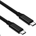 CELLCandy 6.5ft USB-A to USB-C Braided Charge & Sync Cable - Black/Silver And CCY USBC GLOW  CABLE 3FT