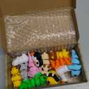 JOYIN 12 Pcs 3D Printed Animals Set, Mini Animals 3D Printed Toys - Cute Articulated Flexible Figurines Fidget Toys for Easter Party Favors Birthday Gifts Desk Pets Office Home Decor