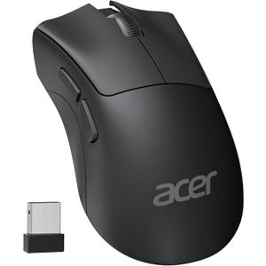 acer Wireless Mouse, 1200 DPI Computer Mouse for Laptop with 2.4GHz USB A Receiver, 5 Buttons Compatible for Windows, macOS, Android (Black)