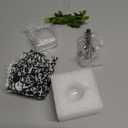 5Pcs Jumping Spider Hide Enclosure Habitat Accessories with Decoration Glass Ball, Feed Bowl and Climbing Web, Spider Hideout Accessories, Suitable for Small Reptile (Not Included Enclosures)