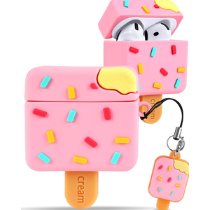 Boaretiu for Airpods 4th Case - Ice Cream Cute Kawaii Funny 3D Soft Silicone Fun Cool for Girls Women Teens for Air pods 4 Cover
