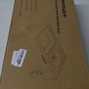 URPOWER 2-in-1 Elevated Dog Bowls 4 Height Adjustable Raised Dog Bowls with No Spill Water Bowl and Stainless Steel Food Bowl Non-Slip Stand for Small Medium Large Dogs, Black 