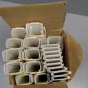 Cord Hider, Wire Cover, Cord Covers Wall Mounted TV, Cable Hider, 315 in Paintable White Raceway Kit, Electrical Cords Concealer, Cable Management, Hide Cords Wall, Wire Molding, Adhesive Channel