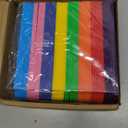 64 Pcs 8 Colors Hanging Closet Size Dividers Clothing Rack Dividers Rectangular Reusable Closet Separators for Clothing Racks Retail