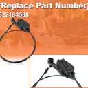 For Craftsman 532184588 145755 Drive Control Cable Replacement - Fits For Poulan Walk-Behind & Push Mower Models 56DHS, 56HS, 560HS, 6522CHA, 7021CH1, OEM Throttle Cable 740193MA, 583134601