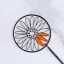 Winlyn 24 Set Spring Flower Suncatchers Ornaments Decorations DIY Window Paint Art Kit for Kids Classroom Activities Party Favors