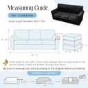 4 Pieces Velvet Embossing Sofa Cover 3 Cushion Couch Covers for Sofa Durable Soft Plush Sofa Slipcovers 3 Seater Washable Dog Cover for Couch (Black, Sofa)