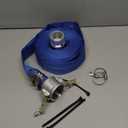 PVC Discharge Hose Assembly, Blue, 2 in. Male X Female Cam and Groove, 65 psi Max Pressure, 50 ft. Length, 2 in. ID