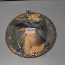 Whimsical Chicken Round Wall Art Framed, Dark Moody Rooster Round Wall Decor, Rustic Farm Animal Chicken Hanging Canvas Prints Wall Sculptures for Kitchen Bedroom Living Room Decor, 10x10 Inch