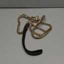 Strong Dog Chain Gold Leash Long 3FT 4FT 5FT 18K Stainless Steel 12mm Curb Cuban Link Dog Leash with Comfortable Genuine Leather Handle (Gold, 5FT)