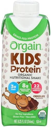 Pack of 2, ORGAIN SHAKE HLTHY KID CHOCOLATE ORG,, 8.25 Ounce ()