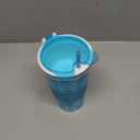 Portable Plastic Snack and Drink Cup for Adult, Teen Kid's Combo All-in-One Cereal and Milk Container for Breakfast On-The-Go with lids & Straw, 16 Oz