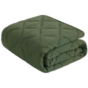 NTBAY Down Alternative Toddler Comforter, Lightweight and Warm Solid Color Baby Crib Quilted Blanket, 39x47 inches, Olive Green
