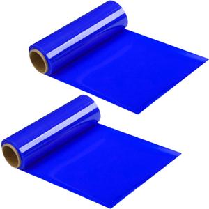 2 Rolls Non Slip Material Roll, 8 Inch x 3.25 ft Silicone Roll Cut to Size Blue Non Slip Mat Large Table Pads for Baking Drawer Crafts Counter Eating Aids Drawer