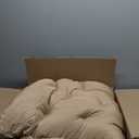 Outdoor Swing Cushions, 60inch Waterproof Three Seat Swing Replacement Cushions with Backrest and Ties, 4" Thicken Outdoor Porch Swing Cushions for Patio, Lawn and Garden (Khaki, 4060in) (Beige Yellow)