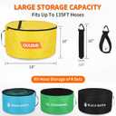 OULEME RV Hose Storage Bags, 4 Pack Large Waterproof Sewer Hose Bag, Fresh/Black Water Hoses, Electrical Cords and Organization Bags, RV Camper Travel Trailer Accessories, RV Utility Bag