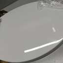 Elongated Toilet Seat, 18.5 Soft/Slow Close Oval (Oblong) Toilet Seat for Elongated Toilets, No-Slam Quiet-Close Lid, Easy-to-Install & Clean, Durable Never-Loosen White Plastic Seat