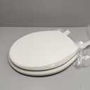 Mayfair Cassel Slow Close Toilet Seat, Easy Clean, Non Slip Premium Wood Seat, Easy Install, Made in USA, Round, Biscuit