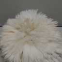 Shaggy Sheepskin Fur Hat - White