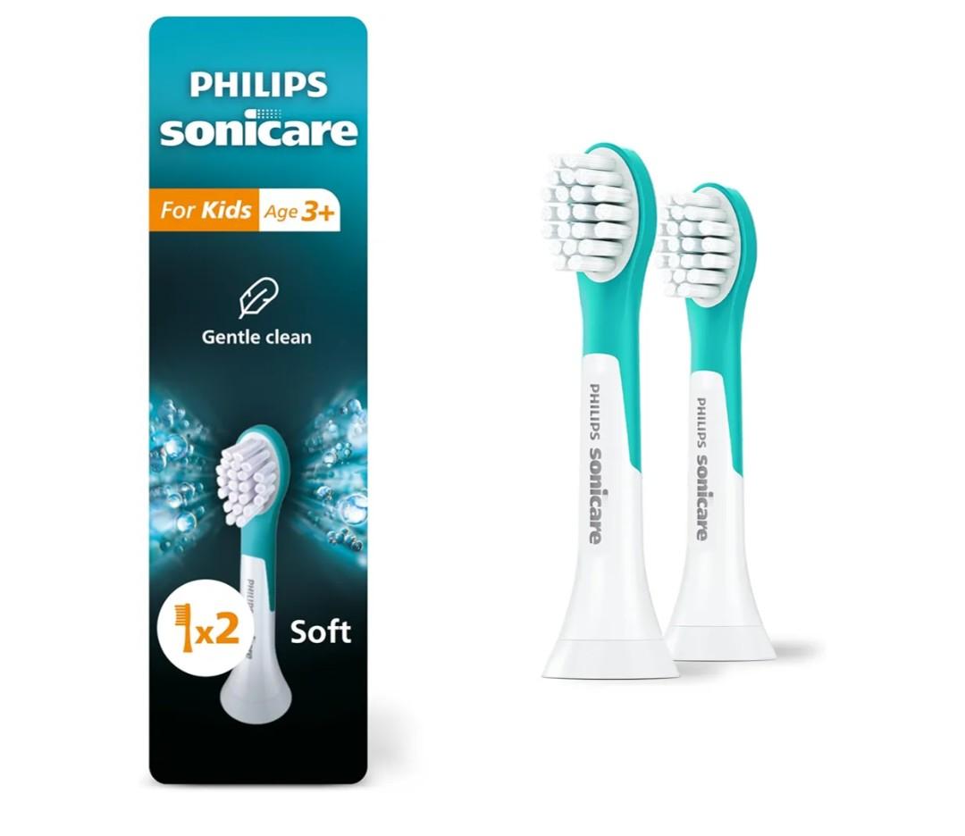4 Pack Philips Sonicare for Kids - Genuine Replacement Electric Toothbrush Heads, Compact Size, for Kids Aged 3+, 8 Pack, HX6032/94