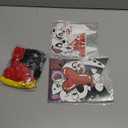 101 Dogs Birthday Party Supplies: Cake Caps, Cupcake Caps, Flags, Latex Balloons - Red, Black, White - Dog Themed - Includes 12 Cupcake Toppers, 1 Big Cake Topper, Banner, 18" Balloons