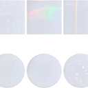 AHANDMAKER 6 pcs Coaster Resin Molds 6 Styles Holographic Silicone Sheet Epoxy Resin Molds for Coasters Making Resin MatrixDIY Craft Tool, Chocolate, Candy
