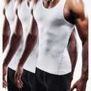 NELEUS Men's 3 Pack Athletic Compression Under Base Layer Sport Tank Top XL