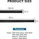 BIBLOZ ABS Material Door Sill Protector Compatible with Dodge RAM 1500 Classic 2019-2024 and RAM 1500(Crew Cab 5.6 ft) 2009-2018 Accessories Door Sill Guards Trim(not for RAM 1500 2019-2024)