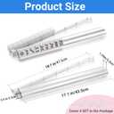 Suncle 4PCS Mahjong Racks with Pushers,Clear Acrylic American Majiang Tile Racks,Imports Modern Mahjong Racks with Built-in Pushers