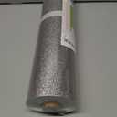 WESTICK Dark Silver Glitter Wallpaper 15.8"x394" Sparkle Glitter Contact Paper Self Adhesive Shiny Gray Silver Peel and Stick Wallpaper Decorative Sequin Wall Paper for Bedrooms Walls DIY Party Decor
