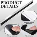 Gisafai 4 Pcs Aluminum Door Sweep, 48 Inches, Natural