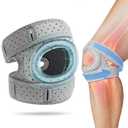 Knee Brace - Patellar Pad, Adjustable Tendon Support Sleeve Brace, 2 Pack Adjustable Patellar Tendon Support Sleeves, For Meniscus, Osteoarthritis, Orthopedic, Knee Support For Athletes (Gray, Large)