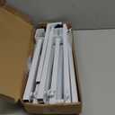 Fomcet Over The Table Rod Stand with Clamps 13"-42'' Tall 29"-98" Length White Metal Adjustable Table Arch for Wedding Birthday Party Anniversary Christmas Decoration Supplies