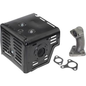 Parts Camp GX390 Muffler Exhaust Assembly Fits for GX340 GX390 GX420 11Hp 13Hp 16Hp Engine Motor Harbor Freight Predator 420cc Champion 389cc 420cc 439cc Engine