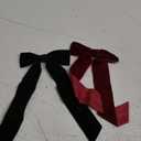 2PCS Velvet Hair Bows Ribbon Hair Clip Green Wine Red Accessories Ponytail Holder Accessories Slides Metal Clips Hair Bow for Women Girls Toddlers Teens Kids