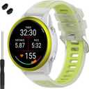 Watch Band Compatible with Garmin Forerunner 570 47mm, 22mm Width Soft Silicone Replacement Straps Wristbands Fit for Garmin Venu 4 45mm/Venu 3/Forerunner 265/255 Smartwatch for Women Men