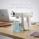 The Original Disinfectant Fogger Machine - Professional Sanitizer Sprayer - ULV Atomizer & Nano Steam Gun  Rechargeable Barber Spray Gun with Blue Light V2