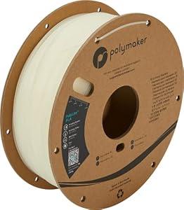 2.85mm PLA Filament 2.85mm, 1kg High Rigidity Natural PLA 2.85 Cardboard Spool - Polymaker PolyLite PLA 3D Printer Filament, Print with Most 3D Printers Using 3D Filament